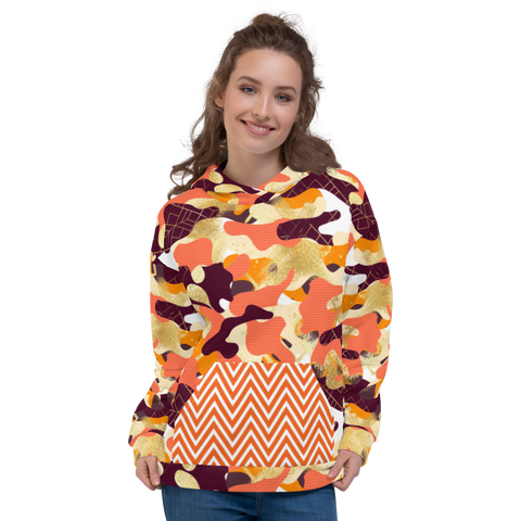Orangesicle Camo SYLKKE Hoody - Thathoodyshop