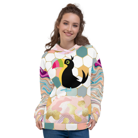 Toucan Swirl SYLKKE Hoody - Thathoodyshop