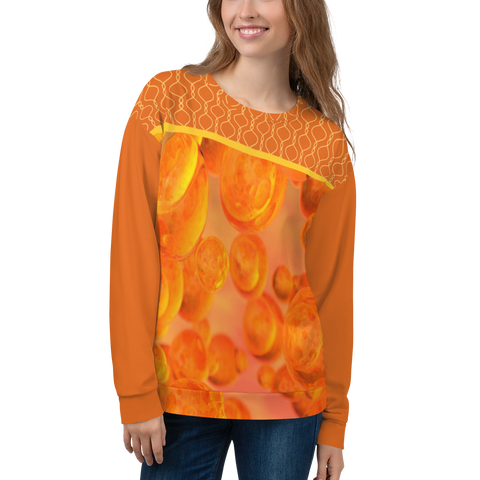 Orange Plasma Sweatshirt - Thathoodyshop