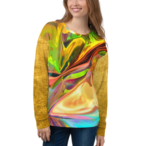 Gold Galactica Sweatshirt - Thathoodyshop