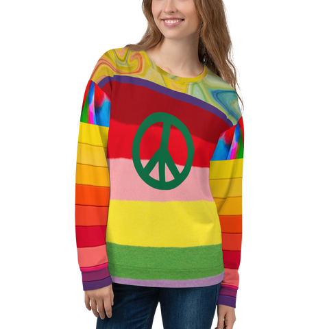 Peace Love & Rainbows Sweatshirt - Thathoodyshop