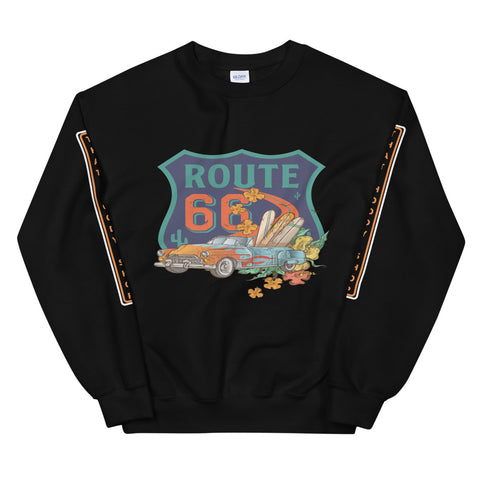 Cruisin Route 66 Unisex Sweatshirt  - Thathoodyshop