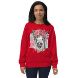 Pink Calypso Piggy Unisex Organic French Terry Sweatshirt French Terry Sweatshirt - Thathoodyshop