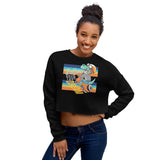 Follow Your Dream Dino Crop Sweatshirt Crop Sweatshirt - Thathoodyshop