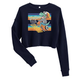 Follow Your Dream Dino Crop Sweatshirt Crop Sweatshirt - Thathoodyshop