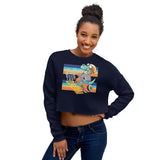 Follow Your Dream Dino Crop Sweatshirt Crop Sweatshirt - Thathoodyshop