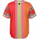 Chili Pepper Colorblock Trio Button Front Jersey Button Front Shirt - Thathoodyshop