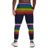 Royal Navy PSU Rainbow Stripe Fleece Joggers Joggers - Thathoodyshop