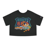 Cruisin Route 66 Cropped T-Shirt T-Shirt - Thathoodyshop