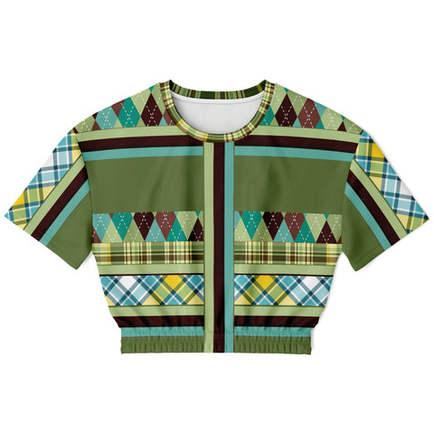 Hypnotic Zen Cropped Sweater Cropped Short Sleeve Sweater - Thathoodyshop