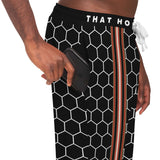 Gold Line Black Honeycomb Unisex Joggers Joggers - Thathoodyshop