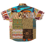 Mother Lode African Print Button Down Shirt Short Sleeve Button Down Shirt - Thathoodyshop
