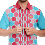 Polka Time S/S Button Down Shirt Short Sleeve Button Down Shirt - AOP - Thathoodyshop