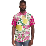 Pink Lemonade S/S Button Down Shirt Short Sleeve Button Down Shirt - AOP - Thathoodyshop