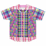 Mercury Retrograde Plaid Button Front Jersey Baseball Jersey - Thathoodyshop