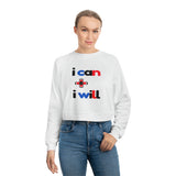 I Can + I Will Cropped Fleece Pullover Sweatshirt - Thathoodyshop