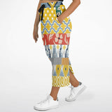 Tallulah Bankhead Yellow Ikat Patchwork Long Pocket Skirt Long Pocket Skirt - Thathoodyshop
