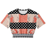 Mint Julep Black Cropped Sweater Cropped Short Sleeve Sweater - Thathoodyshop