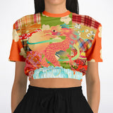 Divine Sublime Dragon Crop Sweater Cropped Sweater - Thathoodyshop