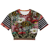 Remembering Woodstock Floral Cropped Sweater Cropped Sweater - Thathoodyshop