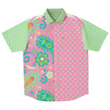 Paisley Park S/S Button Down Shirt Short Sleeve Button Down Shirt - AOP - Thathoodyshop