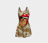 Giraffe Safari Dress Flare Dress - Thathoodyshop