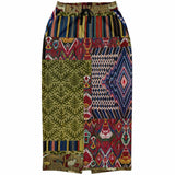 Red Melange Pocket Maxi Skirt Maxi Skirt - Thathoodyshop