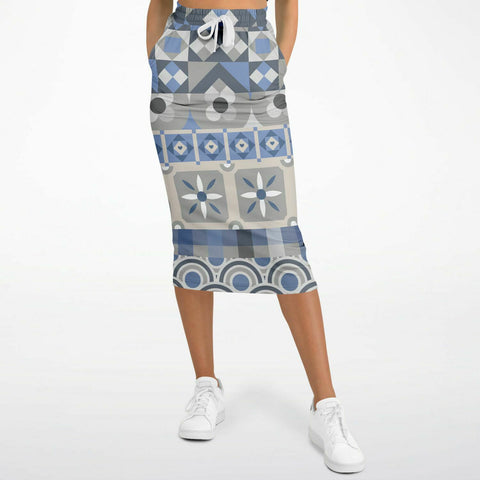Tranquility Maxi Skirt Athletic Long Pocket Skirt - AOP - Thathoodyshop