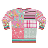 Pink Calypso Patchwork Unisex Sweatshirt Sweater - Thathoodyshop