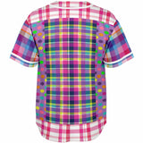 Mercury Retrograde Plaid Button Front Jersey Baseball Jersey - Thathoodyshop