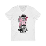 Skull Dayz Jersey SS V-Neck Tee - Thathoodyshop