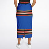 Gold Line Blue Pocket Maxi Skirt Maxi Skirt - Thathoodyshop