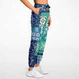 Mykonos Floral Patchwork Unisex Cargo Sweats Cargo Sweats - Thathoodyshop