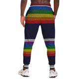 Royal Navy Rainbow Stripe Fleece Joggers Joggers - Thathoodyshop