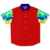 Rainbow Pride Button Down Shirt Short Sleeve Button Down Shirt - AOP - Thathoodyshop