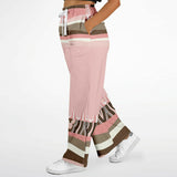 Pink Geo Zebra Bellbottoms Flare Leg Pants - Thathoodyshop