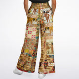 Mother Lode African Print SW Stretchy Phat Bellbottoms Flare Leg Joggers - Thathoodyshop