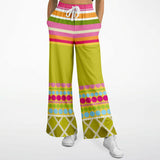 Hello Janis! Circus Stripe Eco-Poly Stretchy Phat Bellbottoms Athletic Flare Jogger - AOP - Thathoodyshop