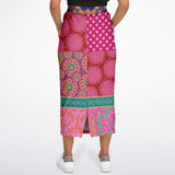Gypsy Beat Pink Indian Floral Long Pocket Skirt Long Pocket Skirt - Thathoodyshop