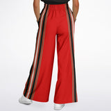 Gold Line Red Flare Leg Joggers Athletic Flare Jogger - AOP - Thathoodyshop