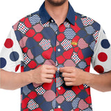 Liberty Pebble S/S Button Down Shirt Short Sleeve Button Down Shirt - AOP - Thathoodyshop