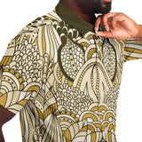 Brown Amarillo S/S Button Down Shirt Short Sleeve Button Down Shirt - AOP - Thathoodyshop