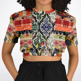 Flowers of Solvang Crop Sweater Cropped Sweater - Thathoodyshop