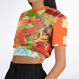 Divine Sublime Dragon Crop Sweater Cropped Sweater - Thathoodyshop