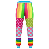 Pink Polka Stripe OG San Diego Fleece Joggers Fashion Jogger - AOP - Thathoodyshop