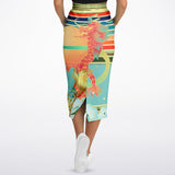 The Koi Dragon Pocket Maxi Skirt Long Pocket Skirt - Thathoodyshop
