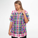 Mercury Retrograde Plaid Button Front Jersey Baseball Jersey - Thathoodyshop