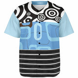 Pacific Palisades Patchwork Button Front Jersey Baseball Jersey - Thathoodyshop