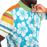 Hawaiian Tropic S/S Button Down Shirt Short Sleeve Button Down Shirt - AOP - Thathoodyshop