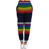 Royal Navy Rainbow Stripe Fleece Joggers Joggers - Thathoodyshop